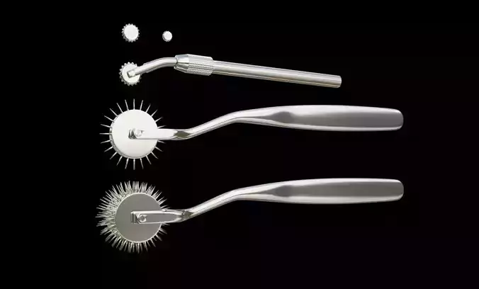 Lowpoly Wartenberg wheel Low-poly 3D model