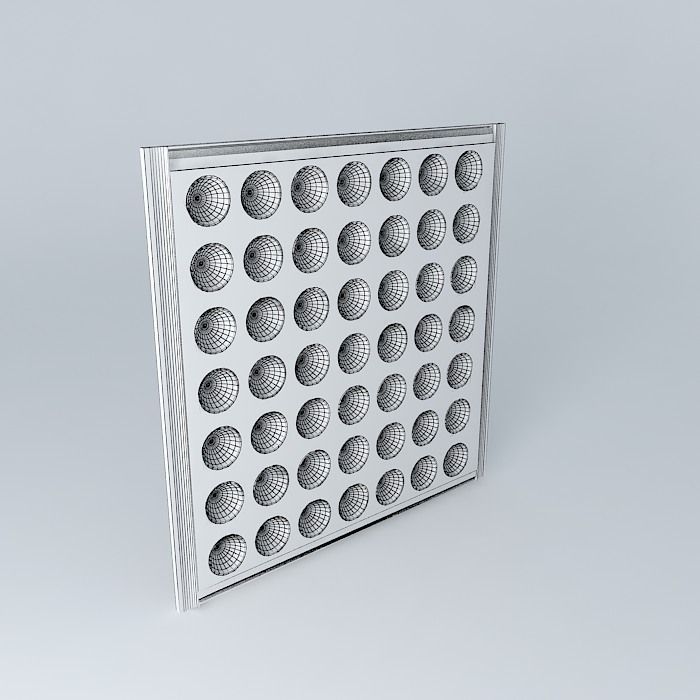 Steel plate - Raised Floor - 61X61cm Free 3D model_3