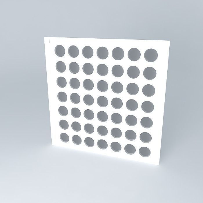 Steel plate - Raised Floor - 61X61cm Free 3D model_1