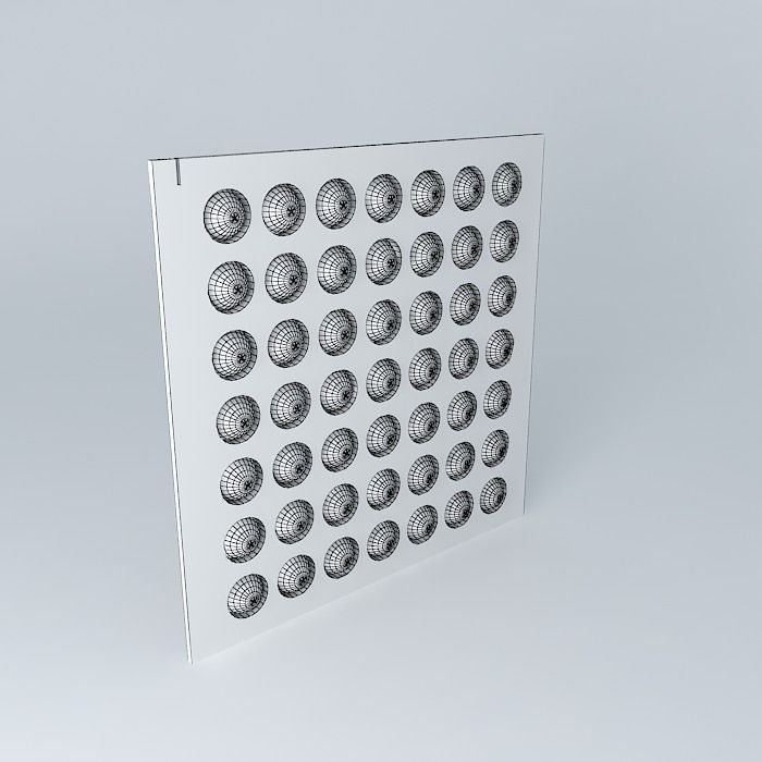 Steel plate - Raised Floor - 61X61cm Free 3D model_4