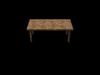 New and old wood table  Low-poly 3D model_1