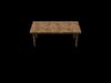 New and old wood table  Low-poly 3D model_1