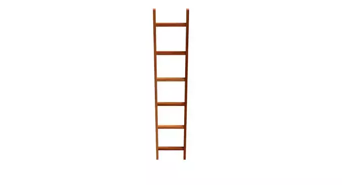 New and old wooden ladder