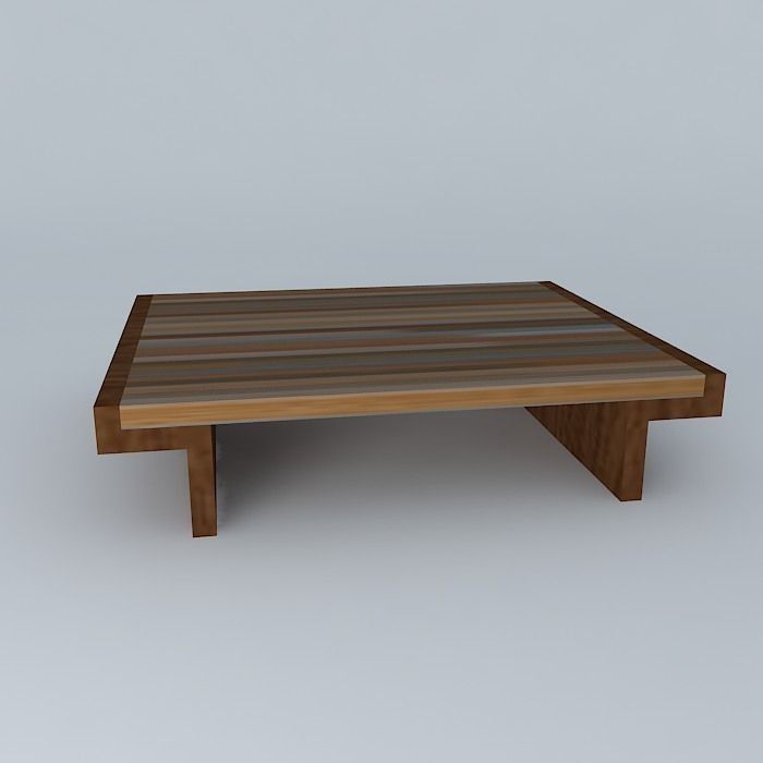 Center table Cercadinho Free 3D model_2