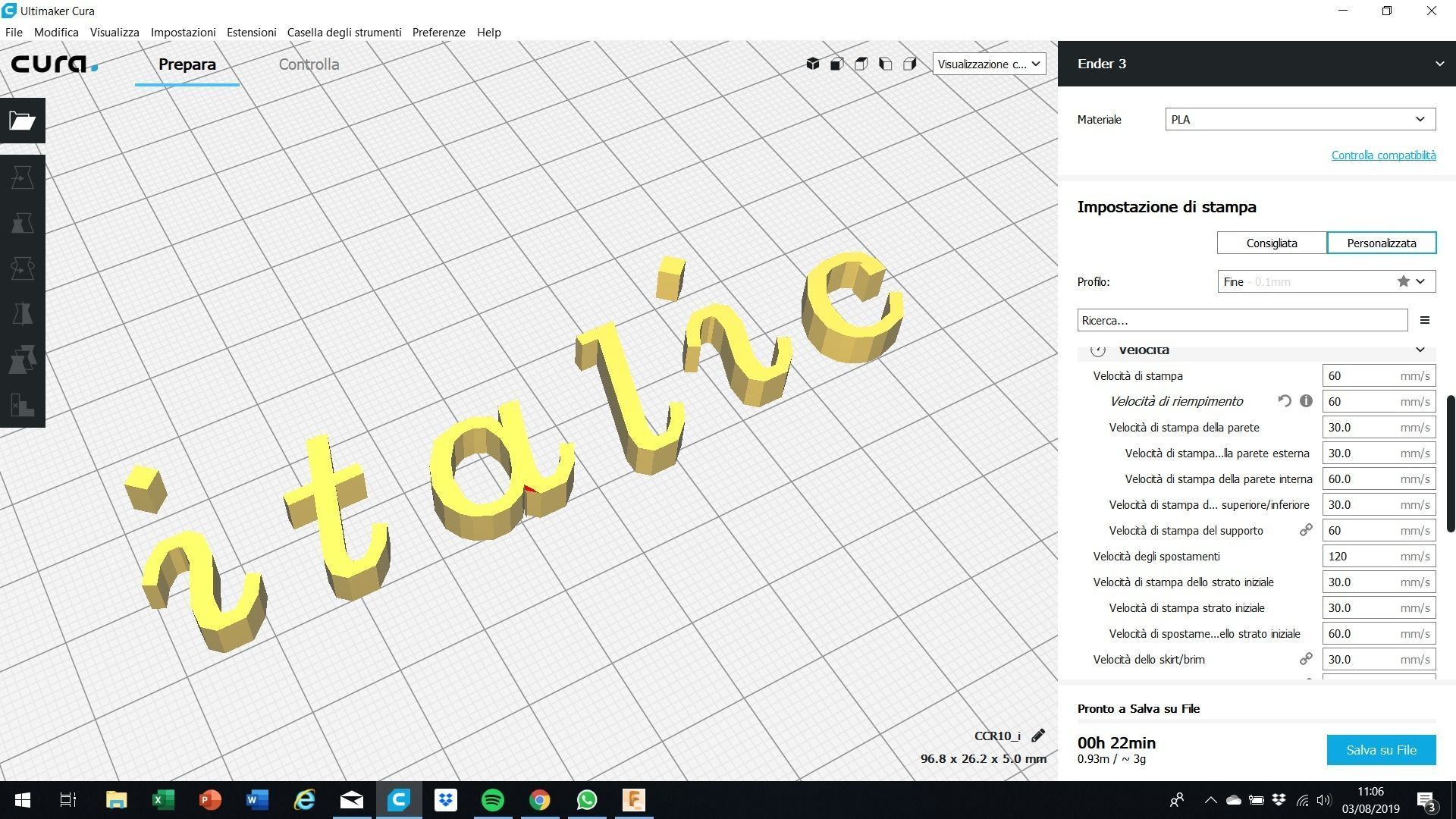 ITALIC font uppercase and lowercase 3D Letters STL FILE 3D print model_9