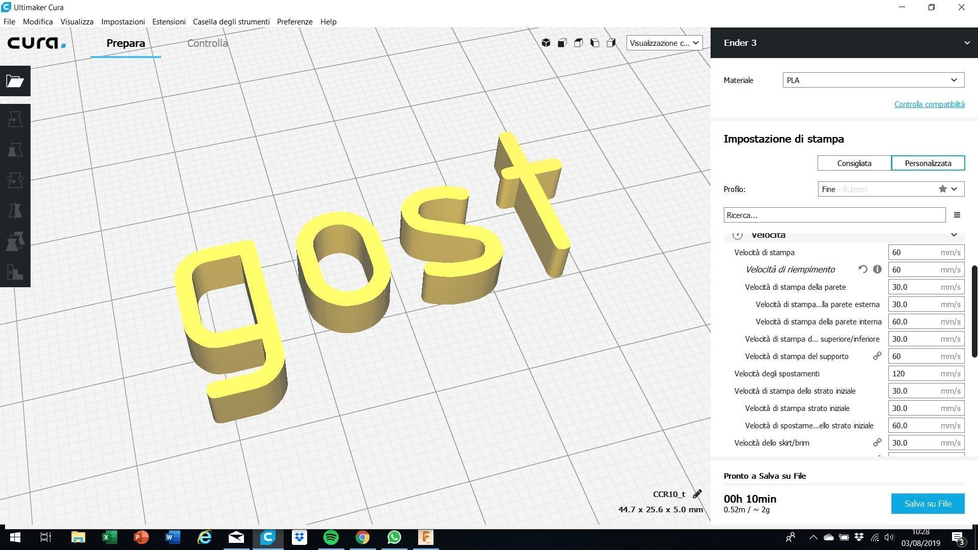 GOST font uppercase and lowercase 3D Letters STL FILE 3D print model_9