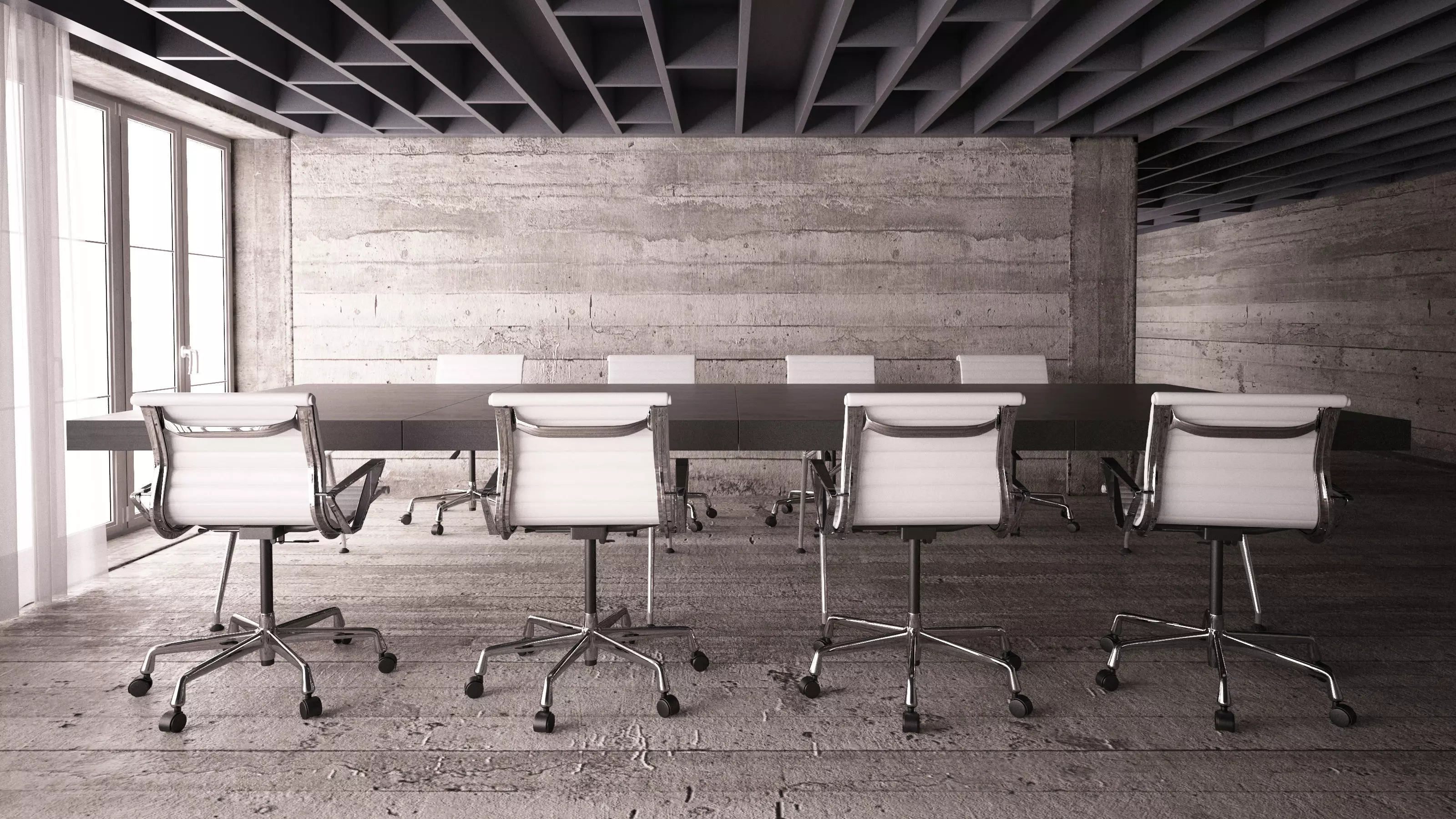 Office - Conference Room Table 08 3D model