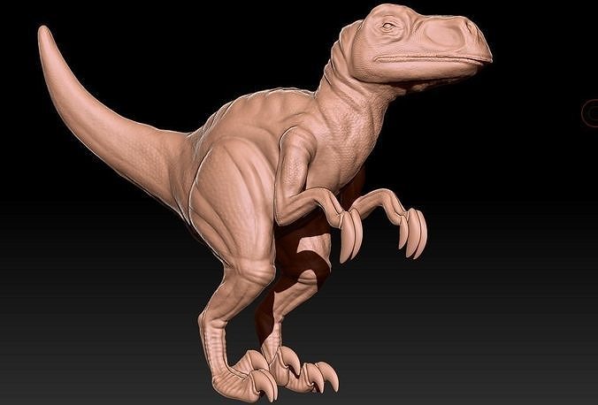 Stylized Raptor 3D print model