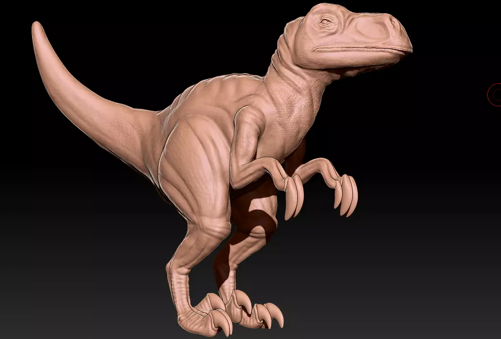 Stylized Raptor 3D print model_0