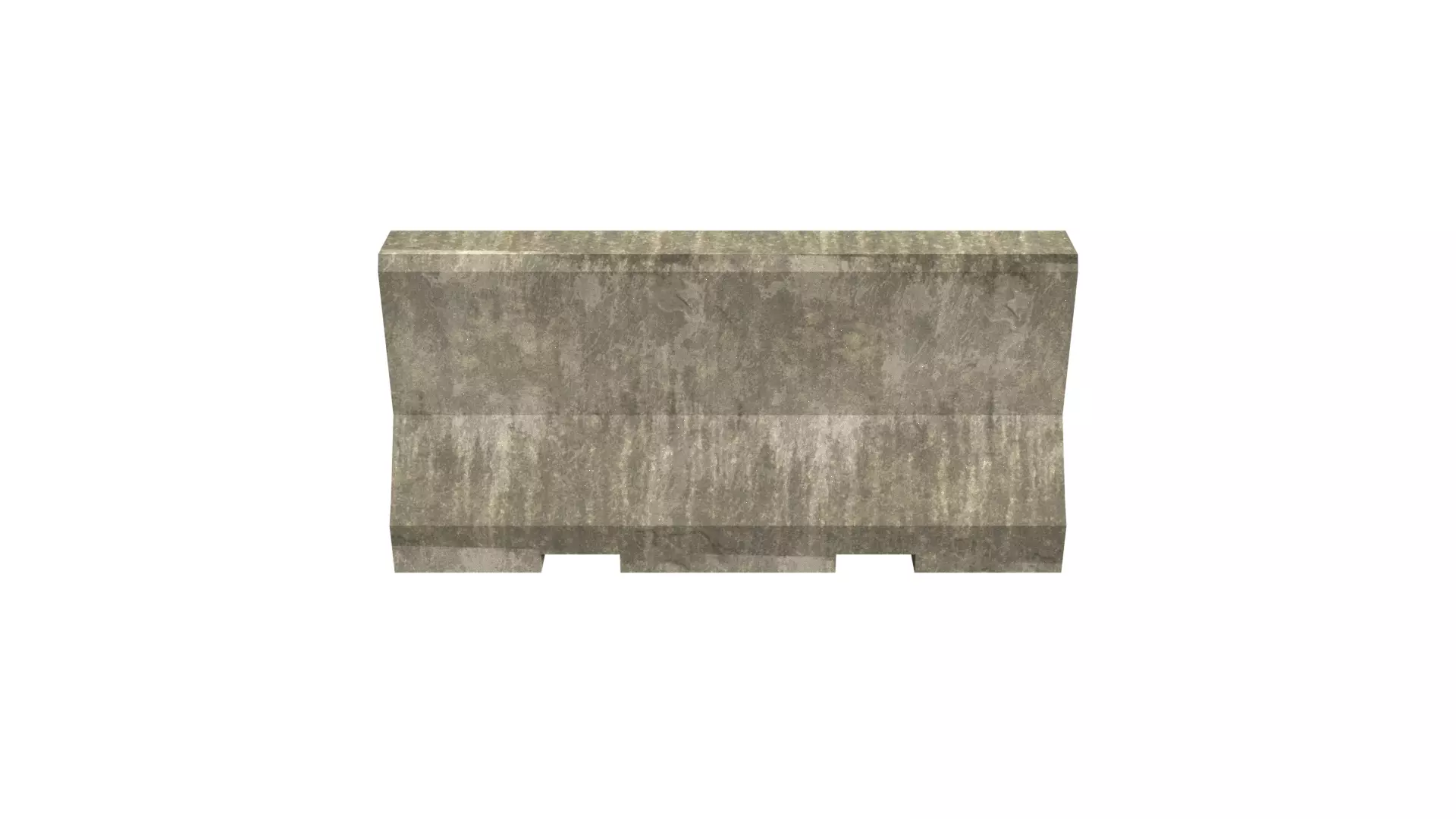 Jersey Barrier Low-poly 3D model_0