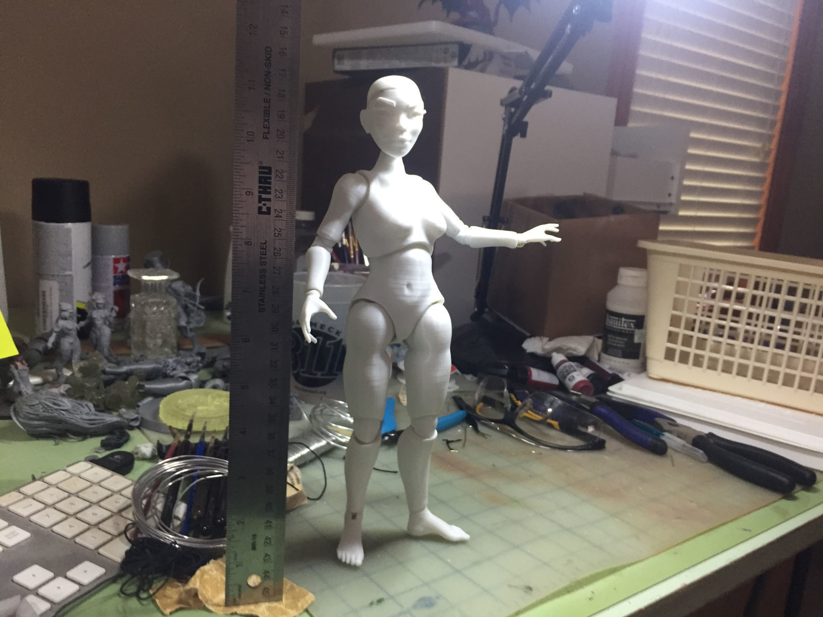 Ball Jointed Doll Female 3D print model 3D print model_7