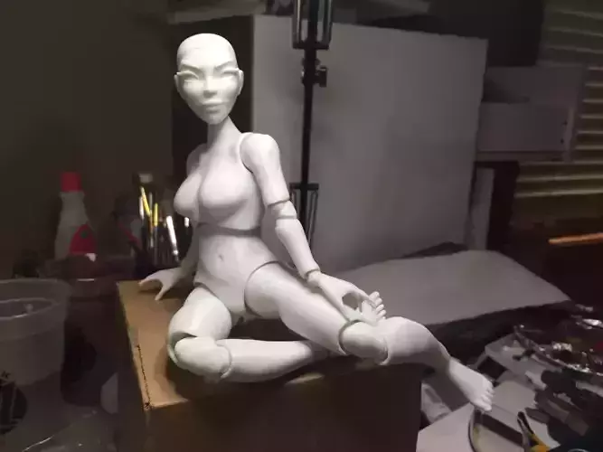Ball Jointed Doll Female 3D print model 3D print model