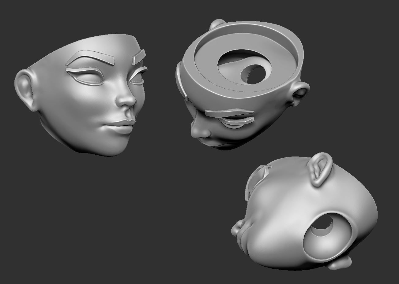 Ball Jointed Doll Female 3D print model 3D print model_13