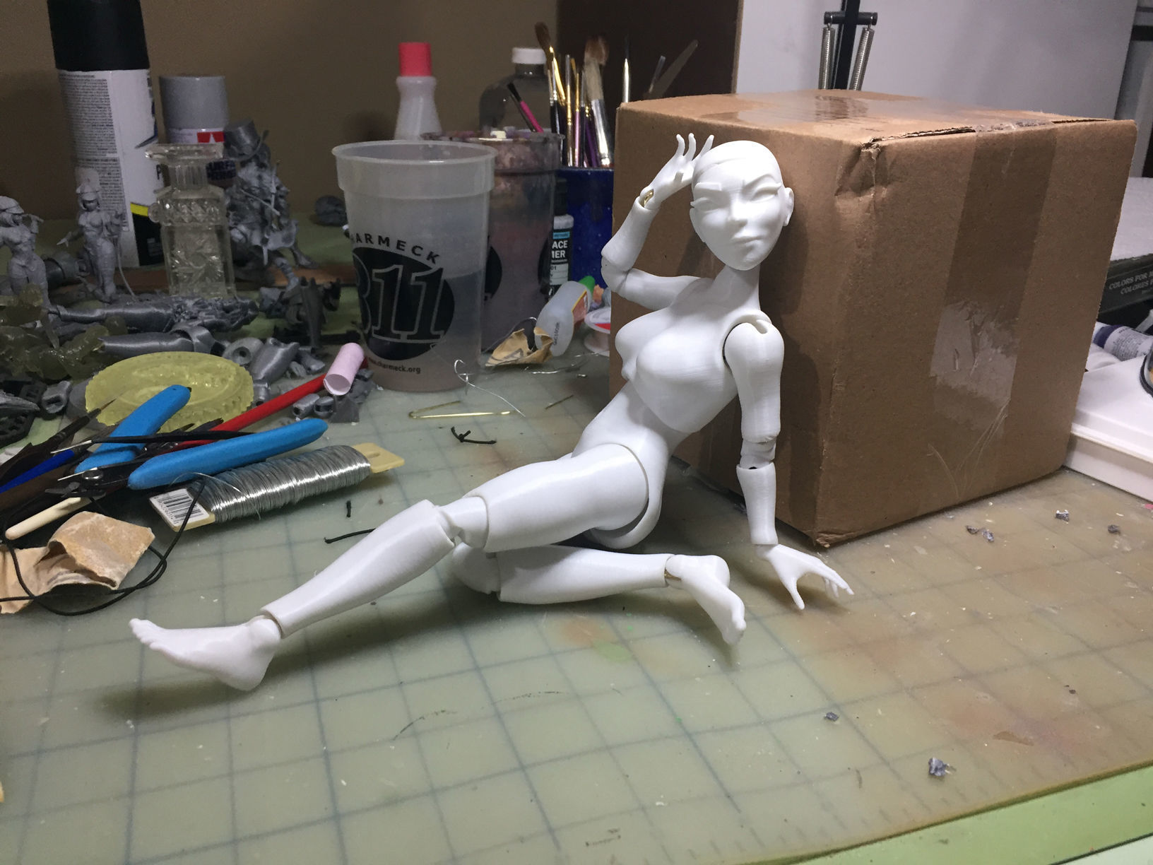 Ball Jointed Doll Female 3D print model 3D print model_6