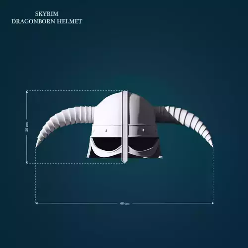 Dragonborn Helmet from Skyrim 3D print model