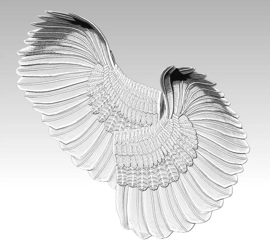 Just wings 3d model 3D model 3D printable | CGTrader