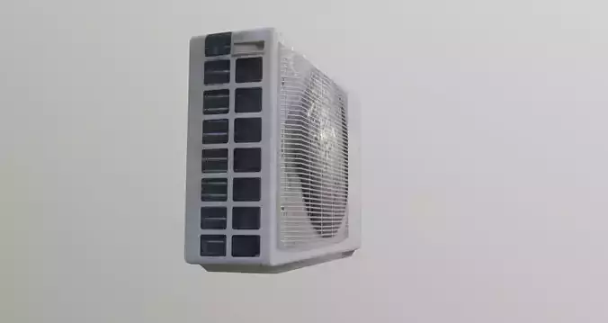 lowpoly game ready air conditioner