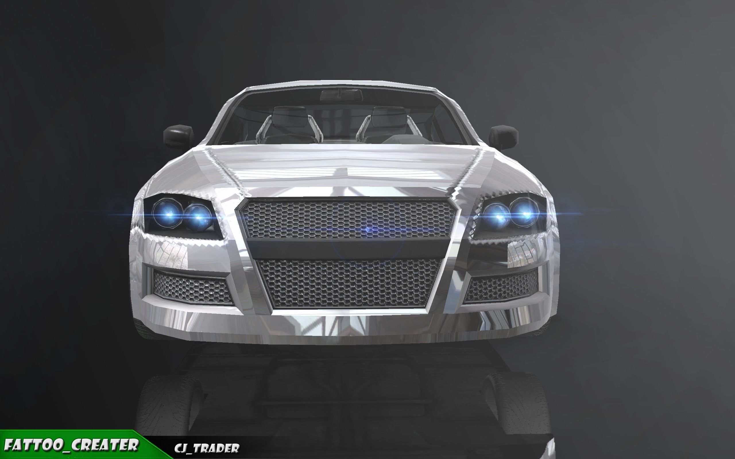 lowpoly Audi R8 in Geneva Racing Car 3D Model Low-poly 3D model_2