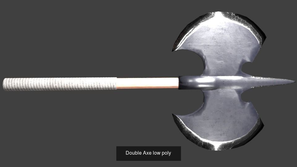 Low poly weapon PBR asset pack 3D Model Collection_1