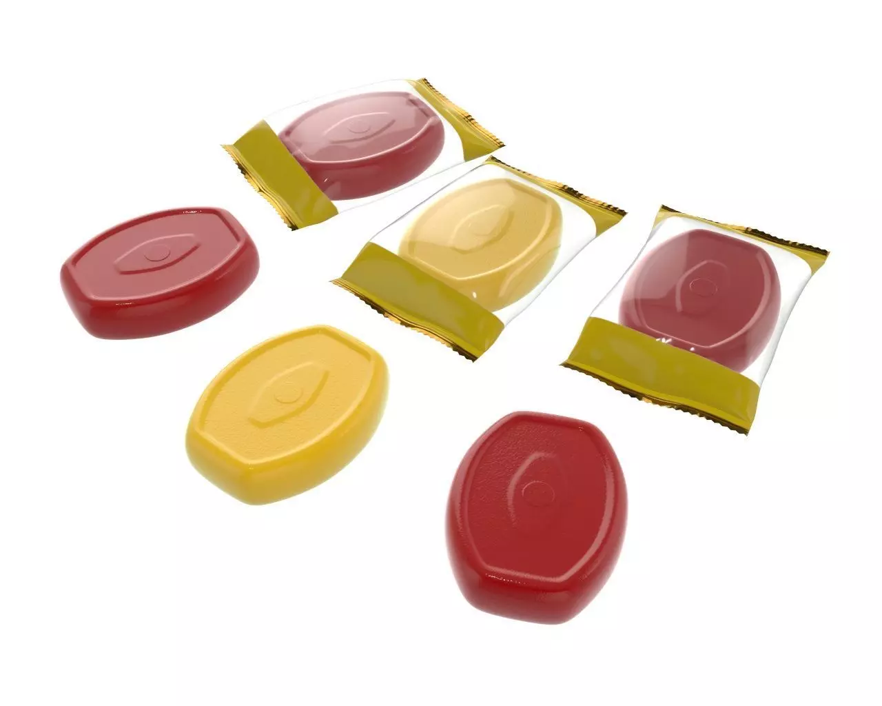 Blank candy plastic package mock up 02 3D model_0