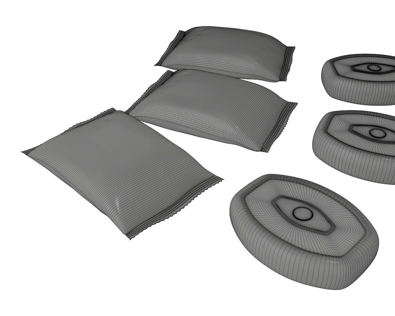 Blank candy plastic package mock up 02 3D model_8