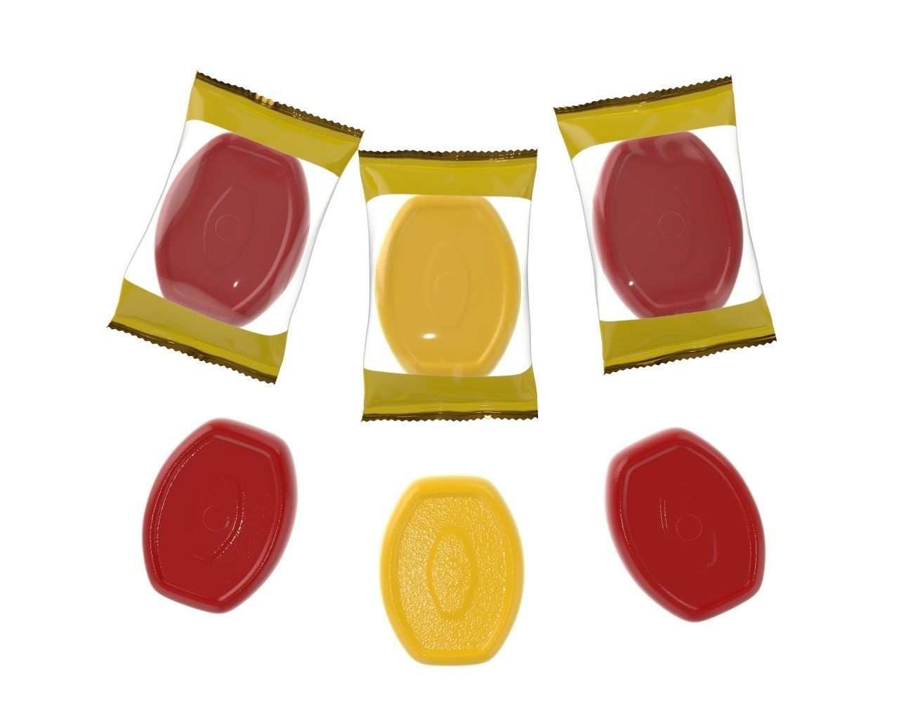 Blank candy plastic package mock up 02 3D model_3