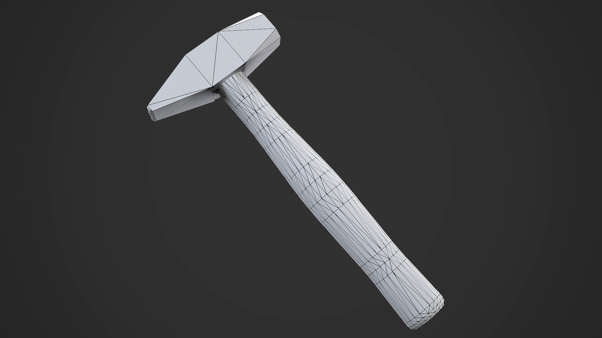 Old Damaged Hammer AAA Game Ready Prop Asset Low-poly 3D model_8