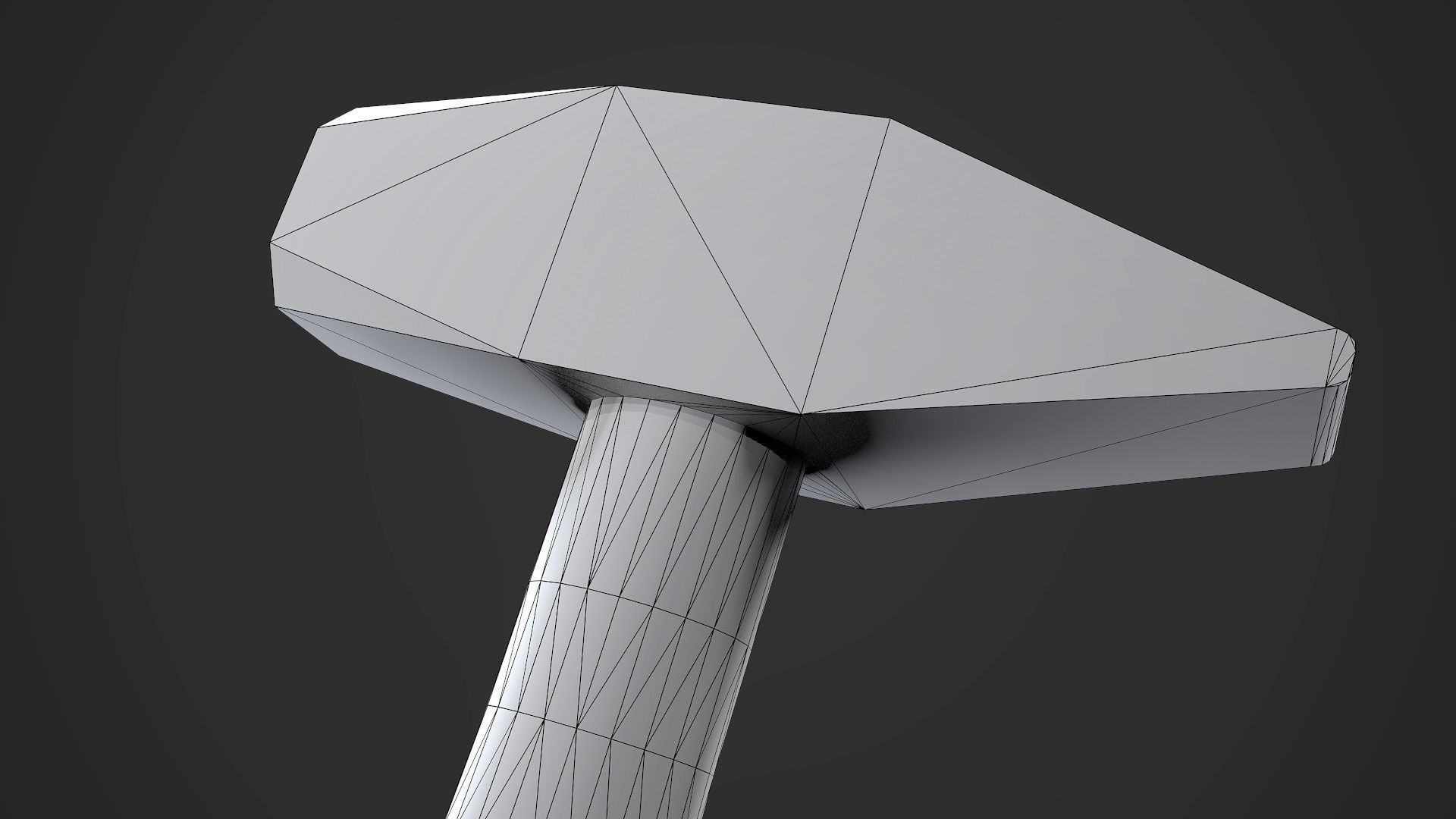 Old Damaged Hammer AAA Game Ready Prop Asset Low-poly 3D model_13