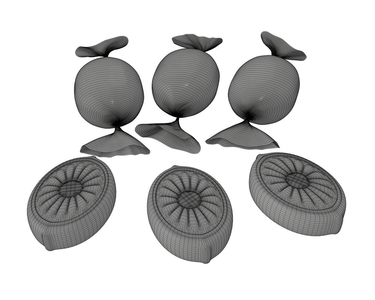 Blank candy plastic package mock up 03 3D model_8