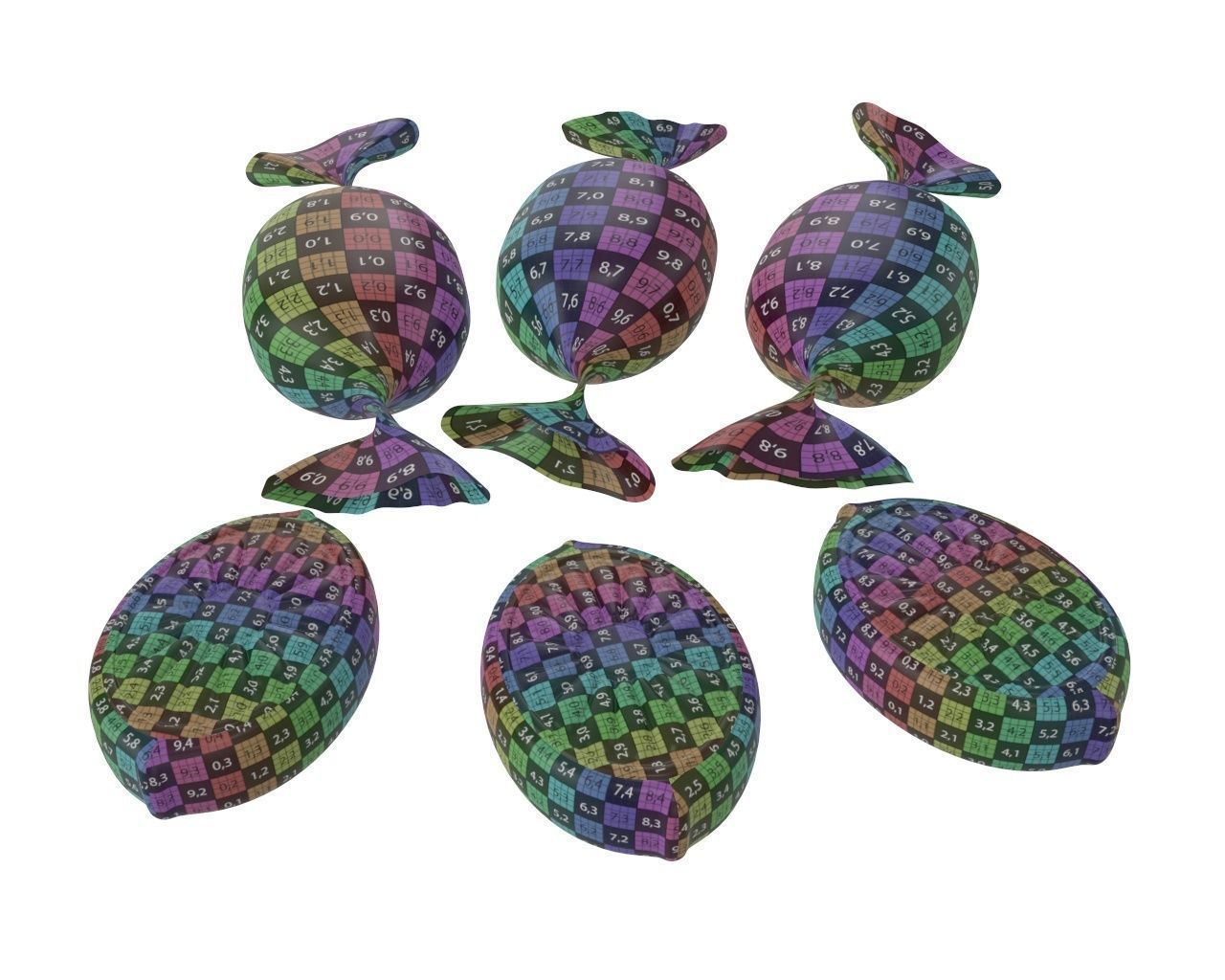 Blank candy plastic package mock up 03 3D model_12