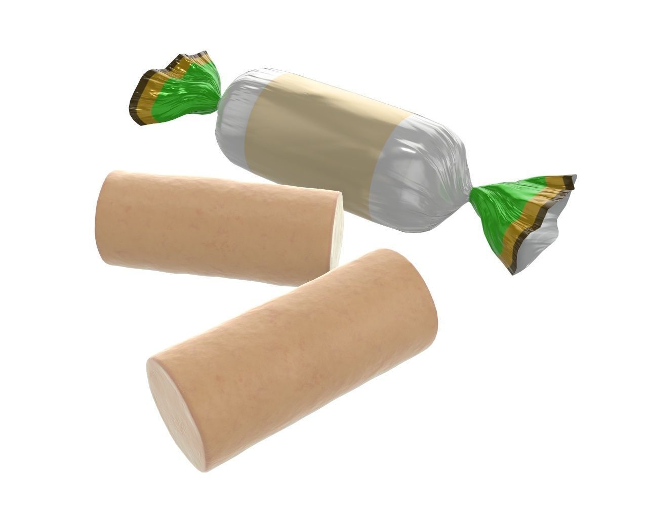 Blank candy plastic package mock up 04 3D model_4