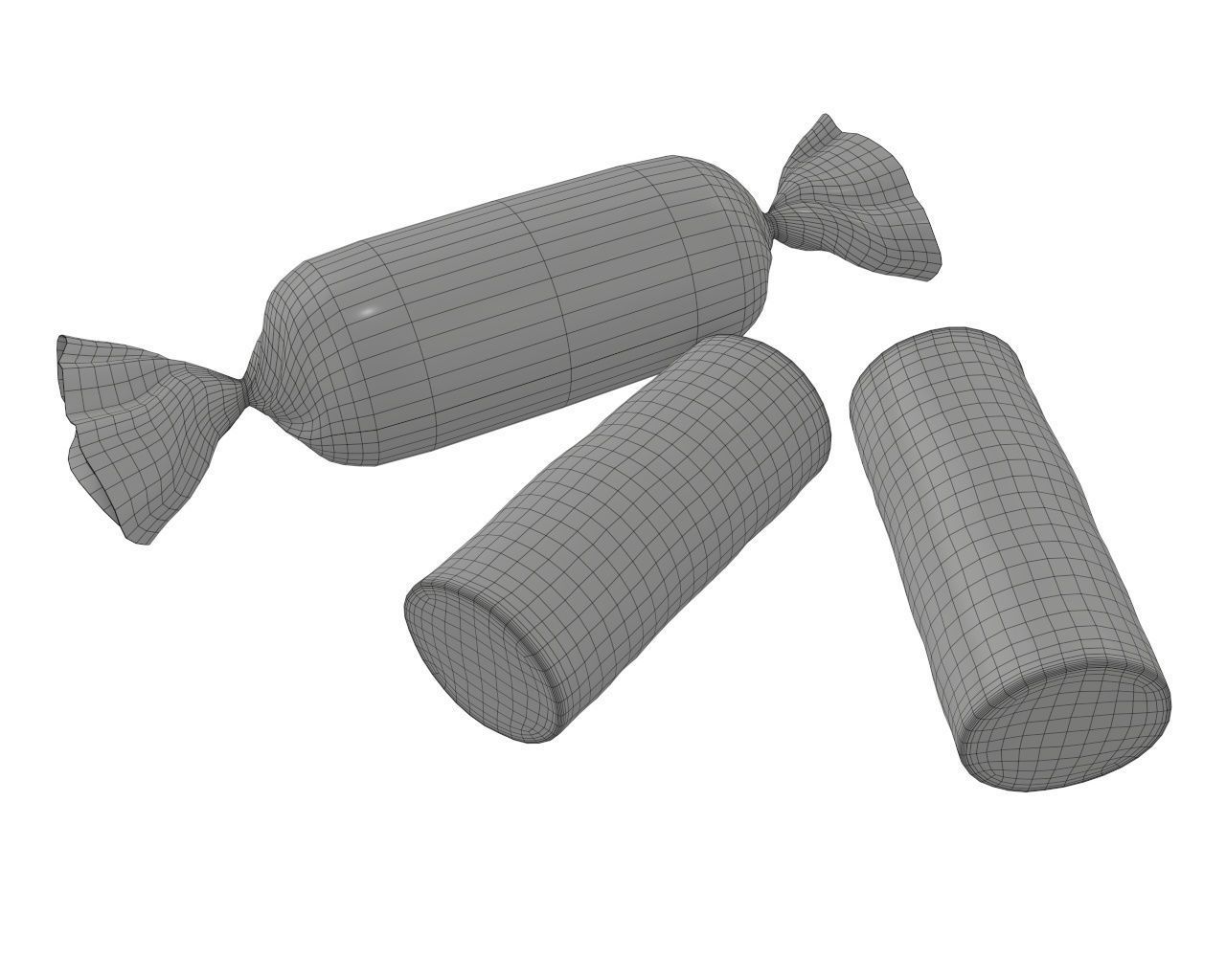 Blank candy plastic package mock up 04 3D model_5