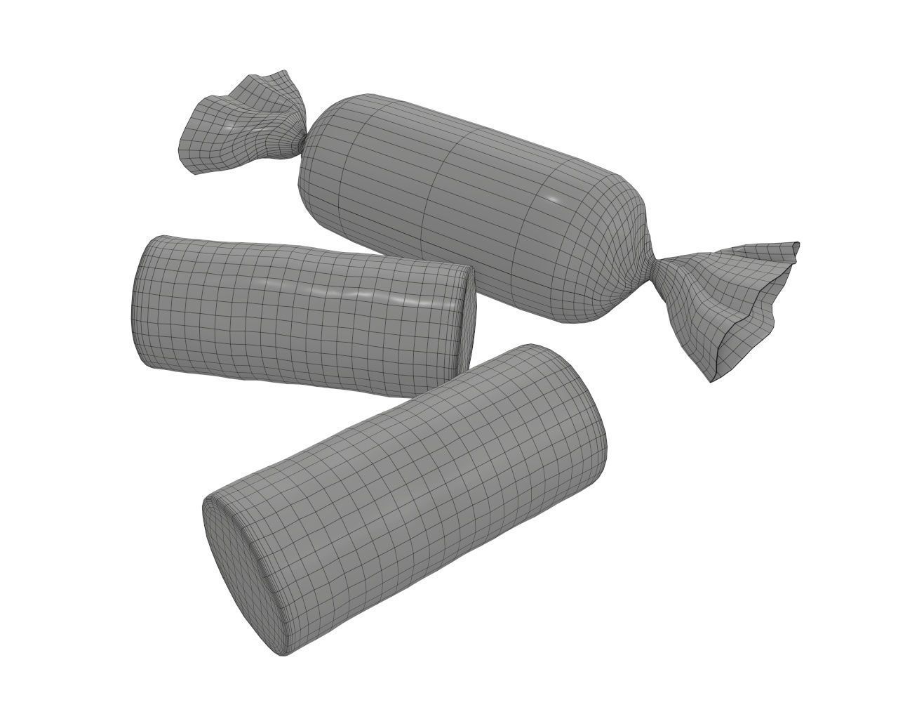 Blank candy plastic package mock up 04 3D model_8