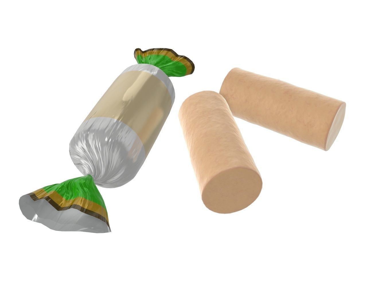 Blank candy plastic package mock up 04 3D model_2