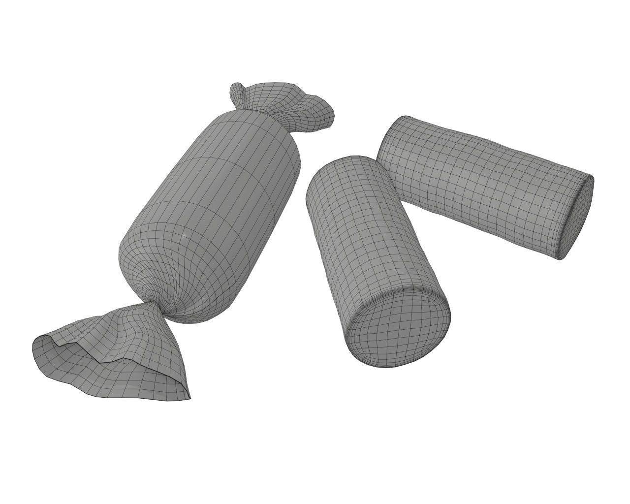 Blank candy plastic package mock up 04 3D model_6