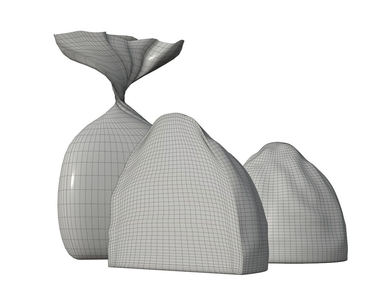 Blank food candy chocolate plastic package wrap mock up 02 3D model_8