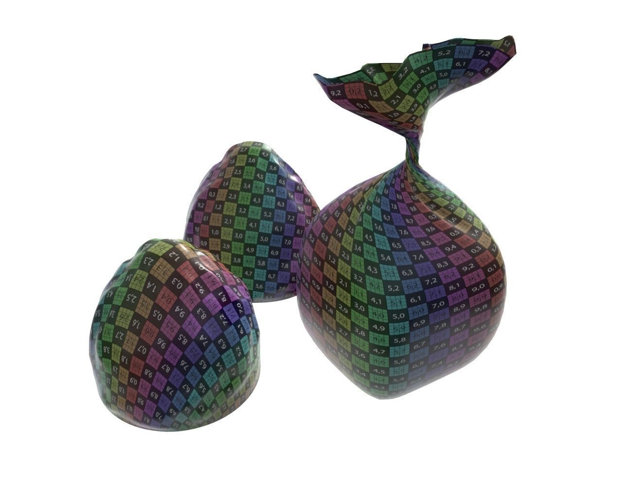 Blank food candy chocolate plastic package wrap mock up 02 3D model_11