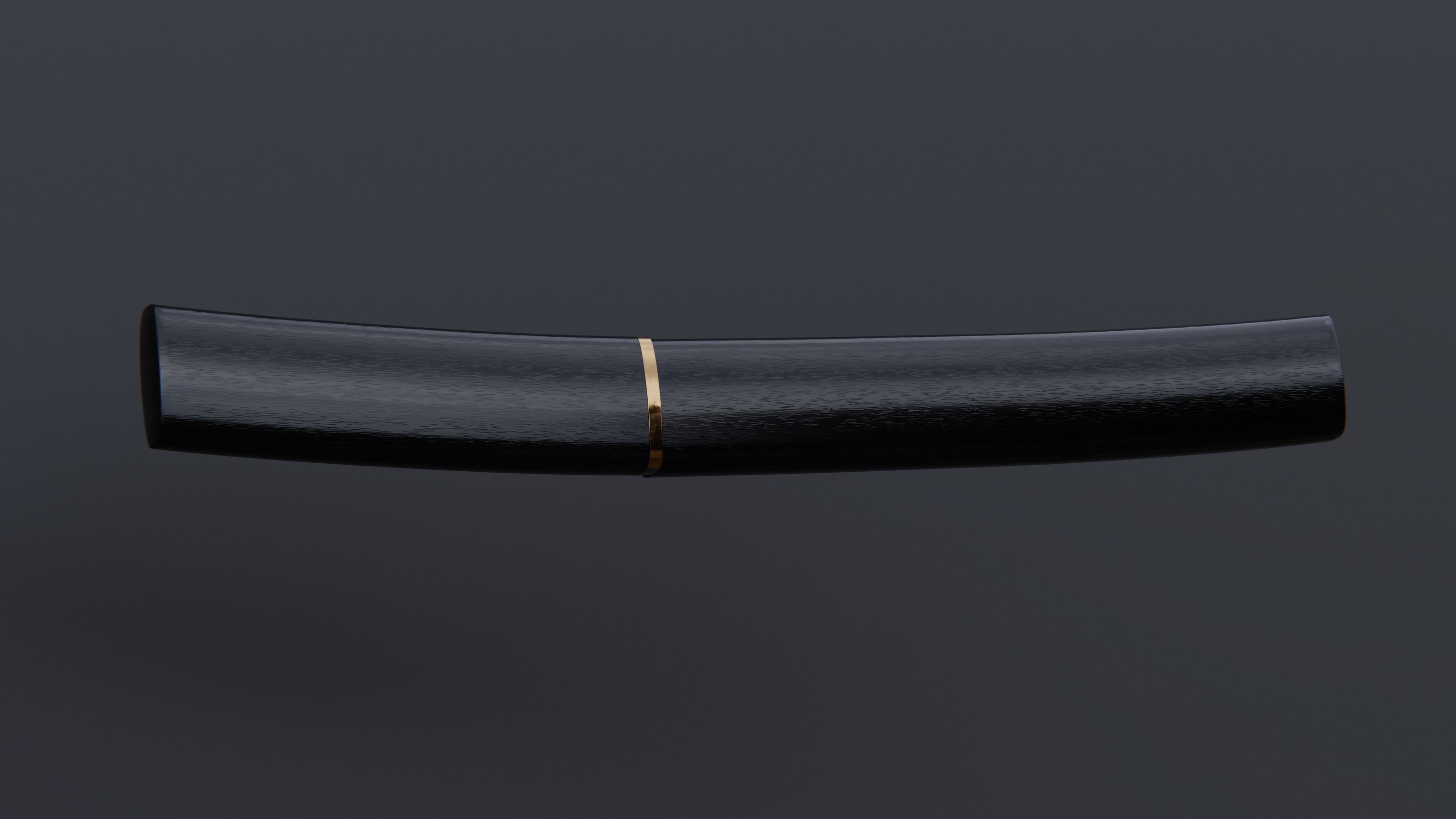 Tanto - knife Low-poly 3D model_4