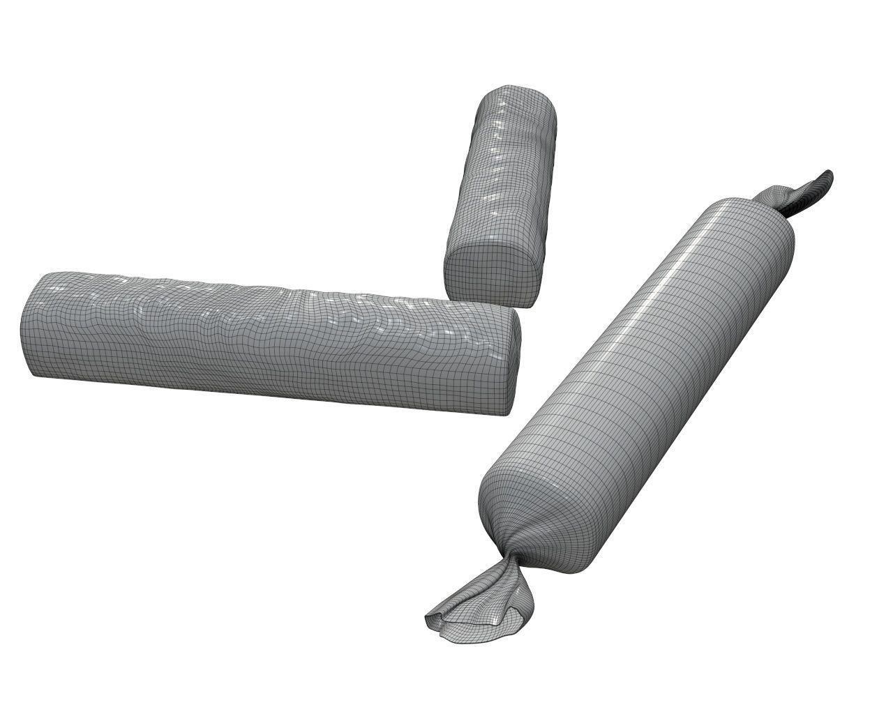 Blank food candy chocolate plastic package wrap mock up 06 3D model_7