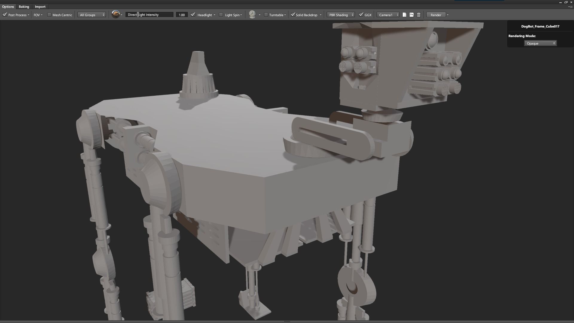 Assistant Robot Dog Mule 3D model_1