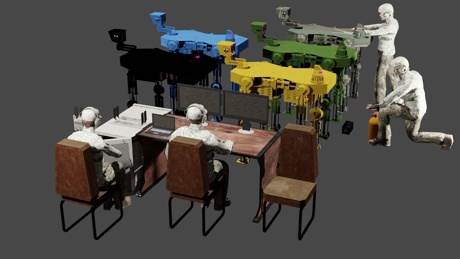 Assistant Robot Dog Mule 3D model_6