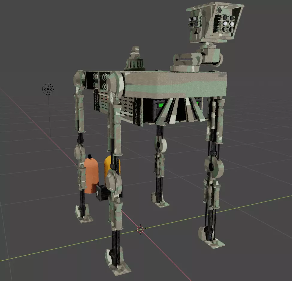 Assistant Robot Dog Mule 3D model_0