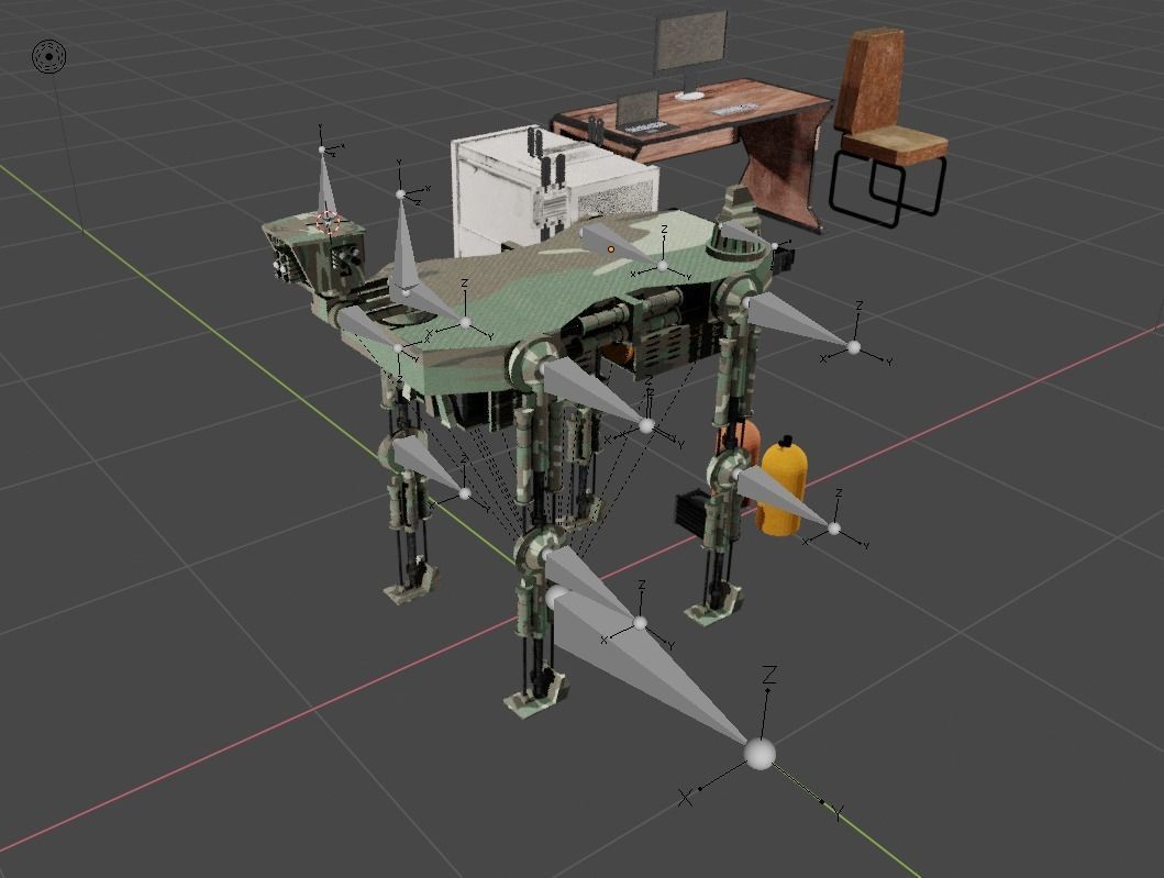 Assistant Robot Dog Mule 3D model_2