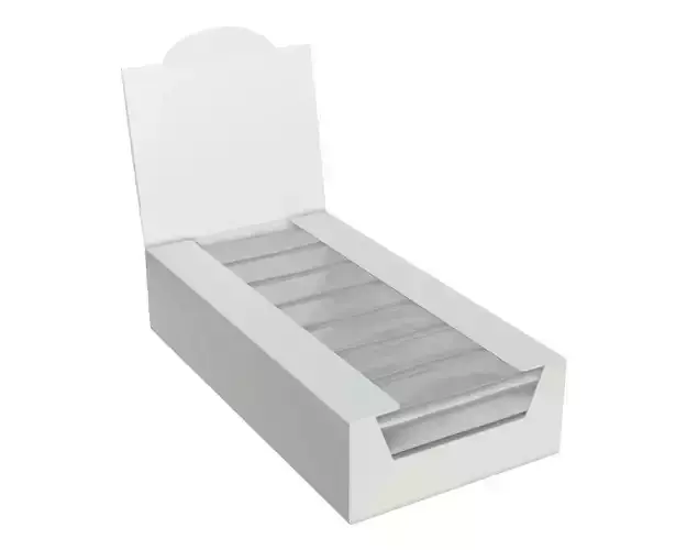 Blank food chocolate plastic package wrap mock up 3D model