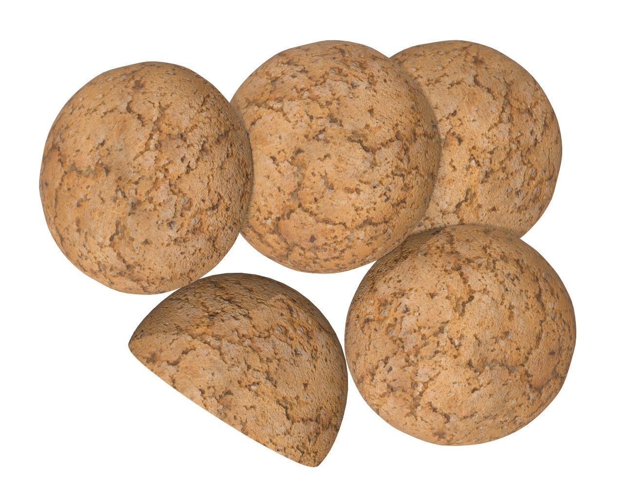 Cookie with chocolate 3D model_4