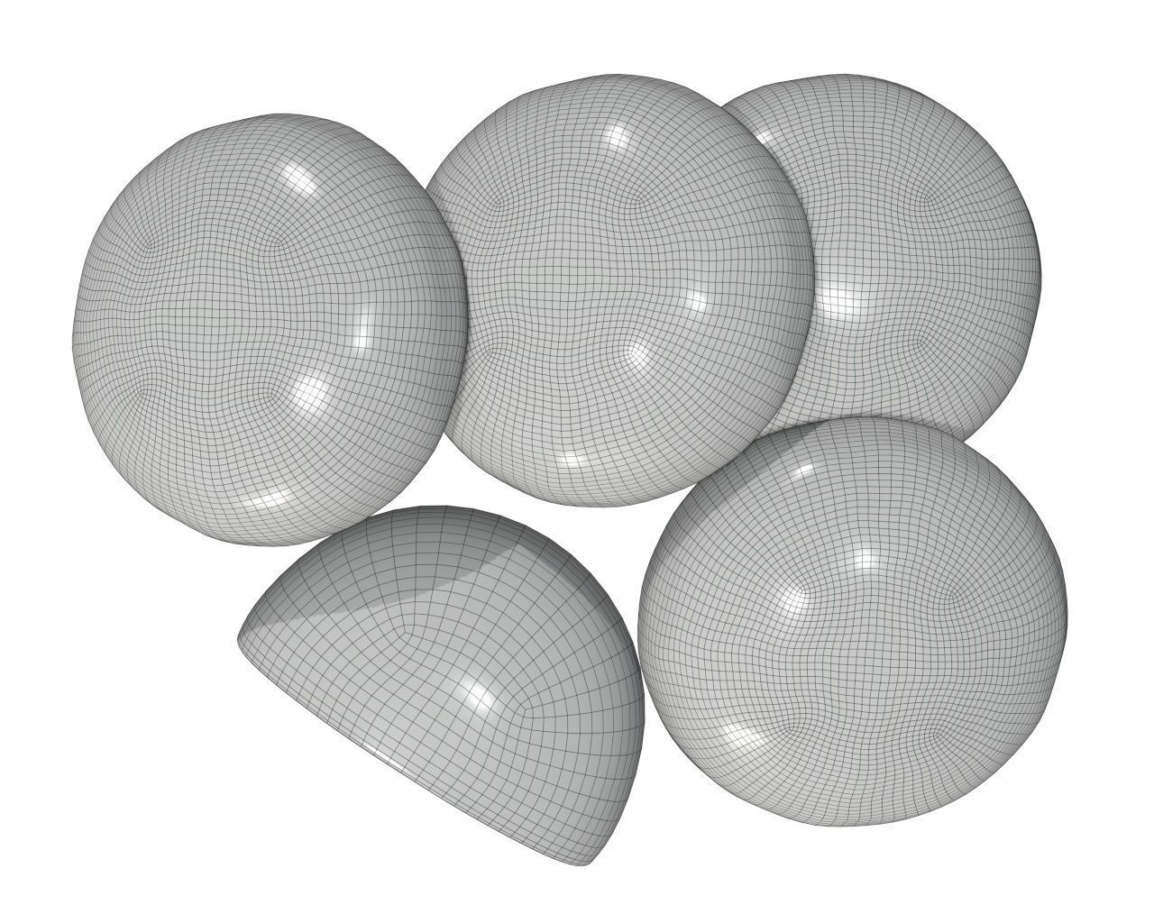 Cookie with chocolate 3D model_8