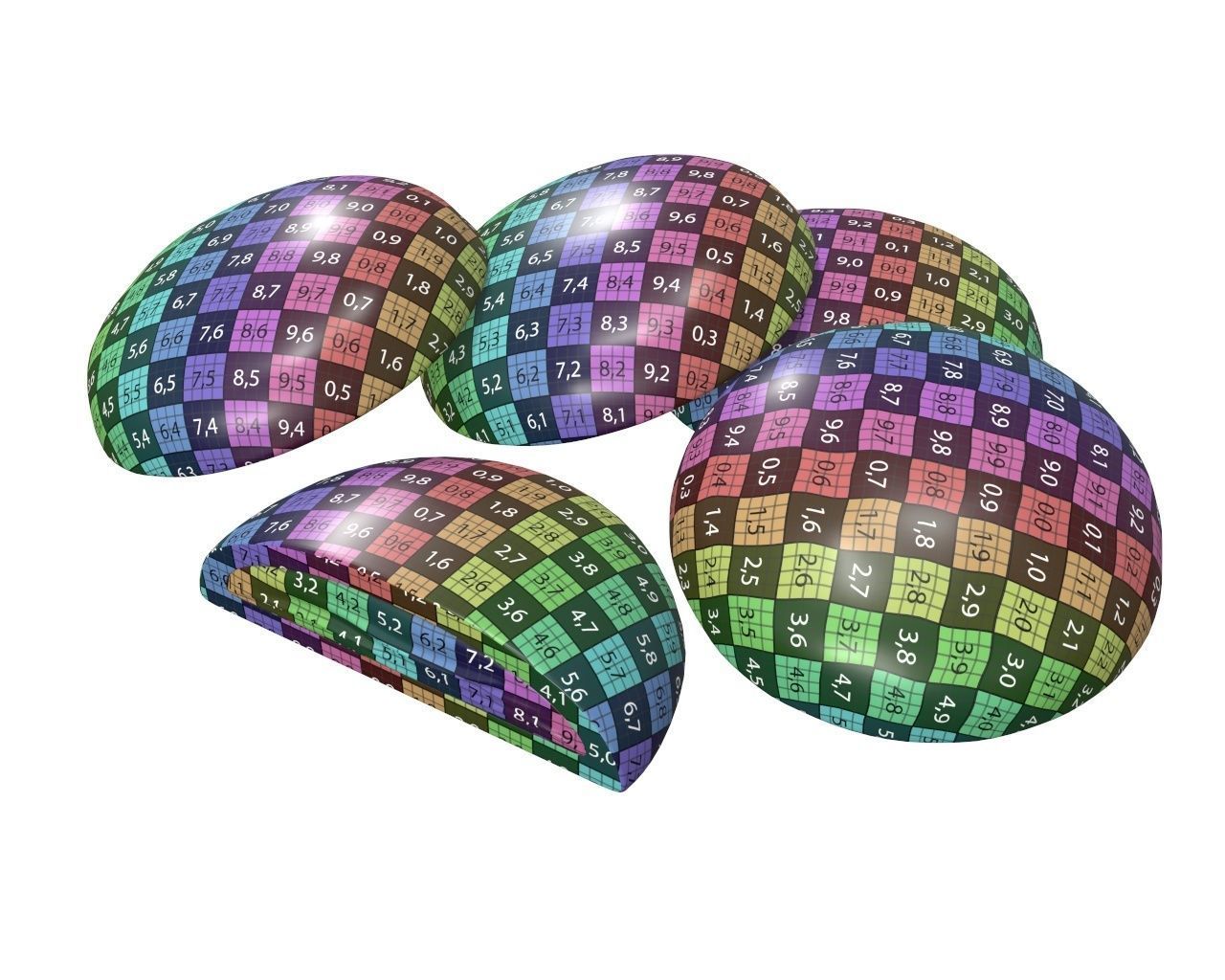 Cookie with chocolate 3D model_9