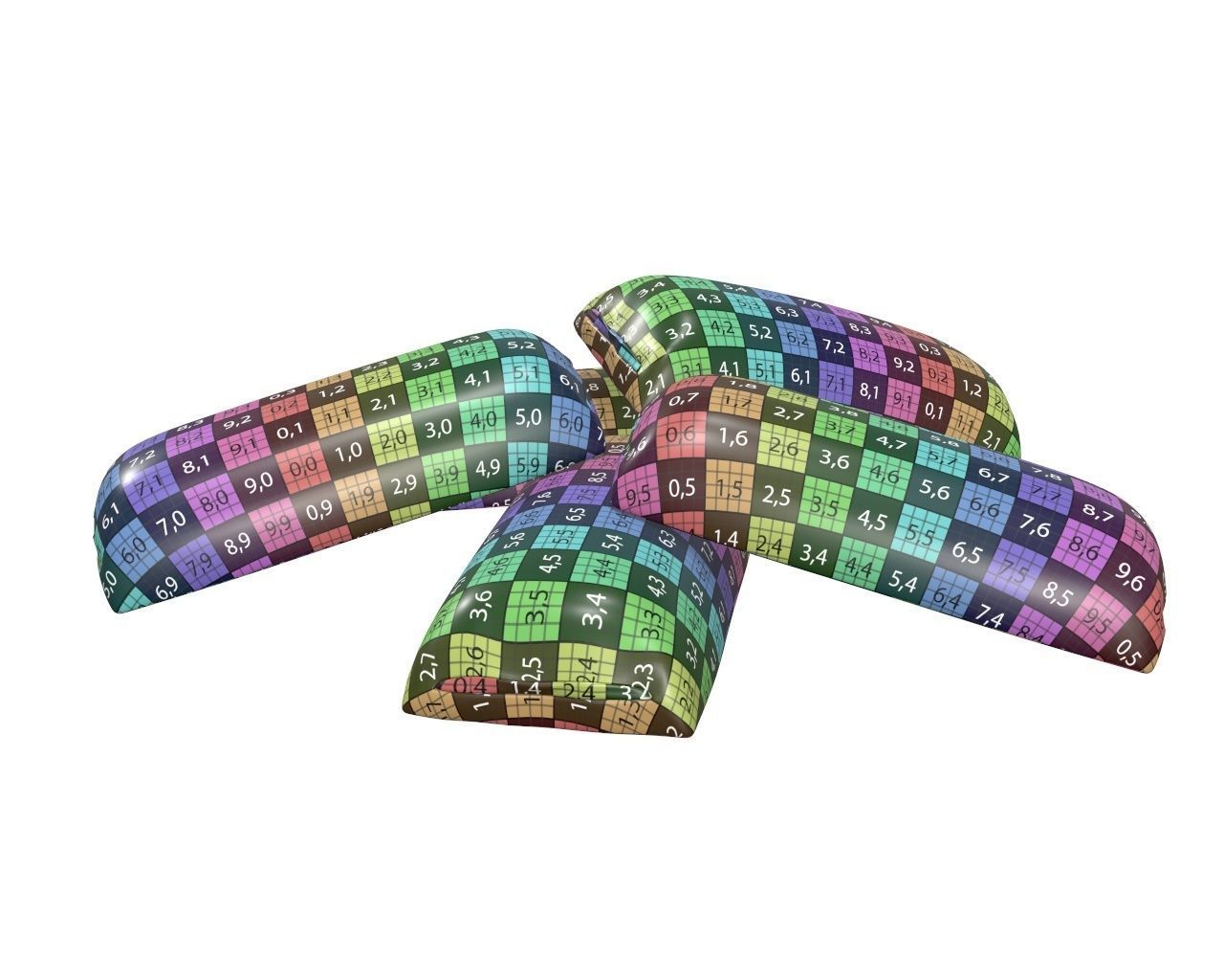 Cookies five chocolate biscuits 3D model_10