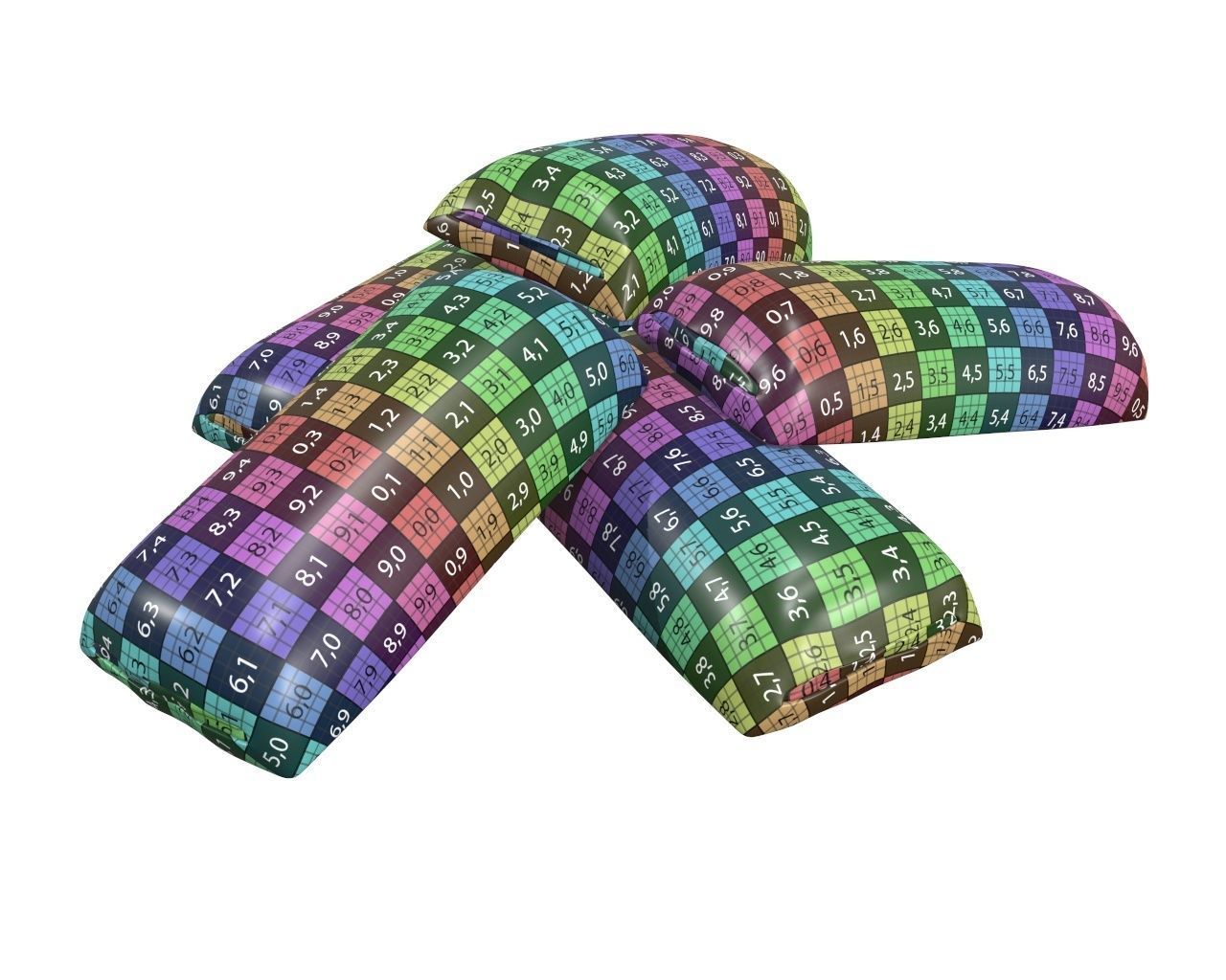 Cookies five chocolate biscuits 3D model_9