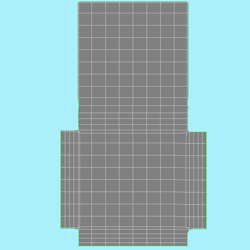 Low poly fabric sofa in a slightly primitive style Low-poly 3D model_11